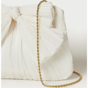 Loeffler Randall Rayne Pearl Bow Clutch - used once